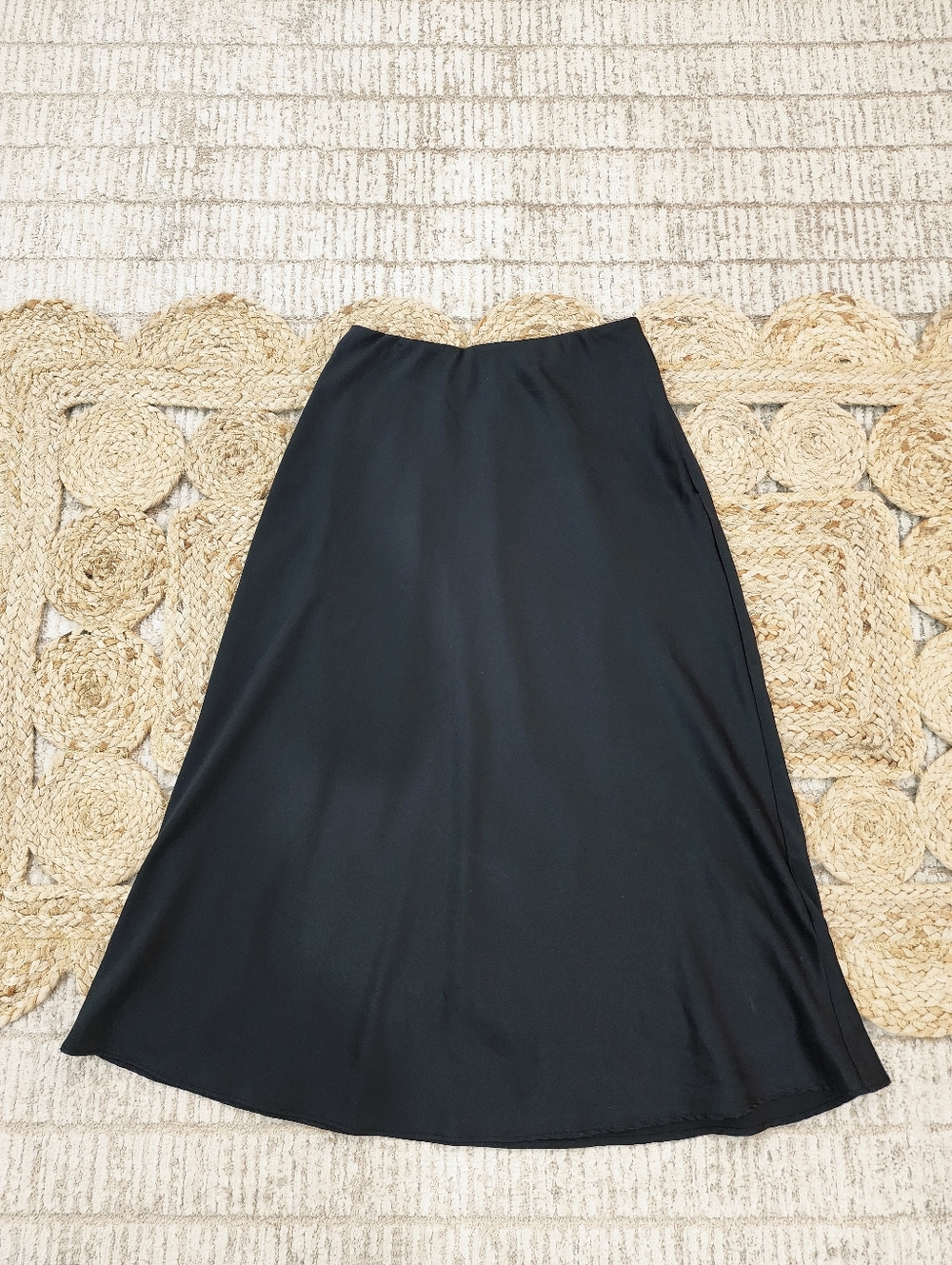 Express Womens Silky Midi Skirt
